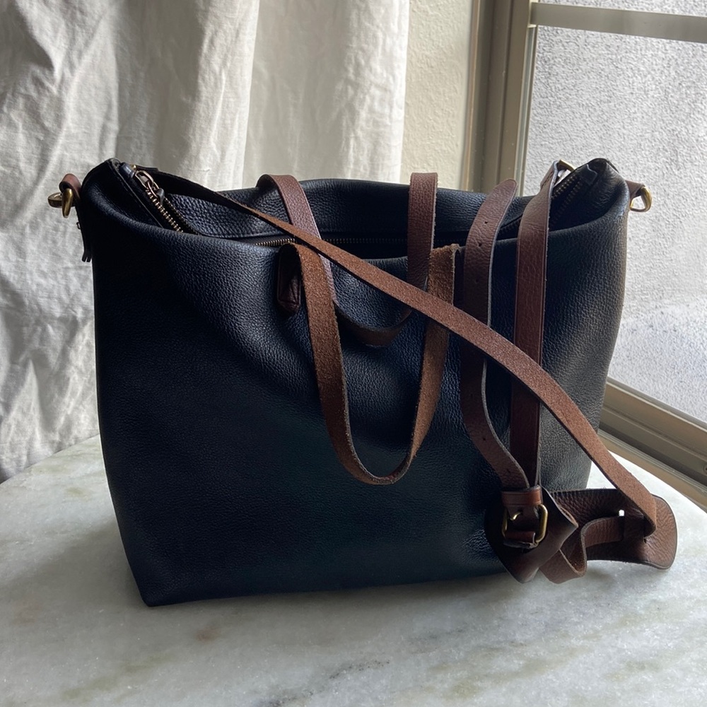 Madewell leather tote